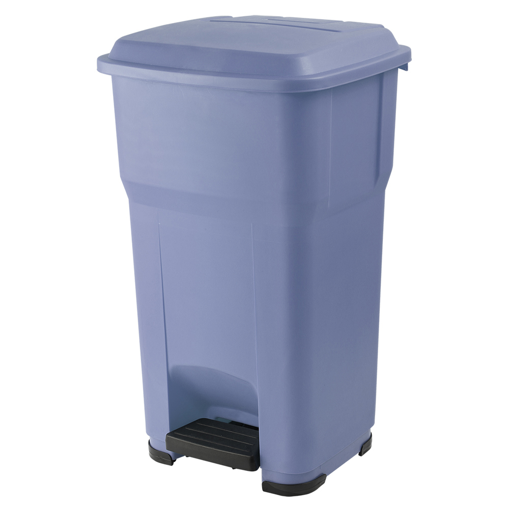 91019731 Контейнер для мусора 50 л полипропилен цвет синий STLM-0444245 VIATTO