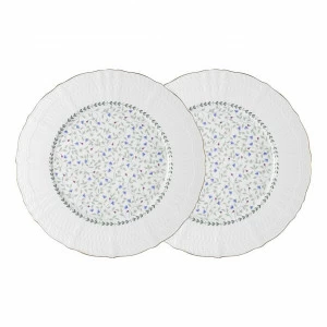 Тарелки фарфоровые обеденные 2 шт белые "Грация" COLOMBO ГРАЦИЯ 00-3946477 Белый