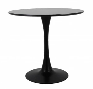 Обеденный стол круглый черный 90 см Tulip BRADEX HOME  00-3974014 Черный
