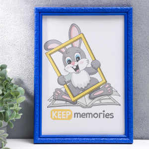 90335264 Рамка 4372256, 21х30 см, пластик, цвет синий Keep memories STLM-0189511 KEEP MEMORIES