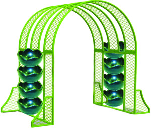 P8VA4.01-A.P Пергола А4 с 8 термо-чашами, пергола, арка для вертикального озеленения LAB.Space