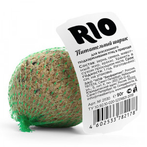 ПР0045989 Лакомство для птиц Питательный шарик (для подкармливания и привлечения птиц) 90г RIO