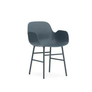 Кресло Form с металлическими ножками 78х56.1х52 см, синее