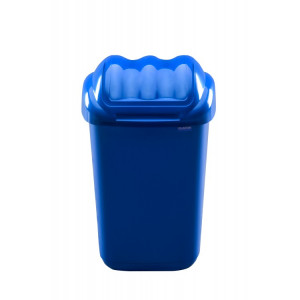 608-03 PLAFOR Мусорный контейнер пластиковый для раздельного сбора отходов с плавающей крышкой 30 л. Синий