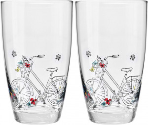 10653571 KROSNO Набор стаканов для воды Krosno "Велосипед" 450мл, 2 шт Стекло