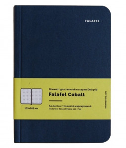 471415 Блокнот для записей "Сobalt" А6, 64 листа, в точку Falafel books