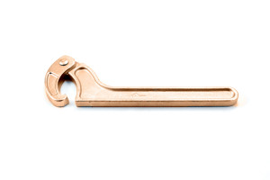 15786700 Шарнирный ключ для круглых шлицевых гаек КГШ 65-110 ТУ, ст.40Х, омедненный 52254257 КЗСМИ