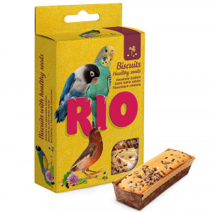 ПР0053603 Лакомство для птиц Бисквиты с полезными семенами 5х7г RIO
