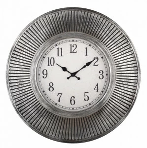 Часы настенные пластиковые 56 см серые с черным Aviere AVIERE  00-3872852 Белый;черный