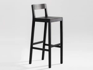 ZEITRAUM Барный стул из массива дерева с подставкой для ног Sit