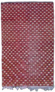 AFOLKI Прямоугольный шерстяной коврик с длинным ворсом и геометрическими мотивами Boujad Ta175be