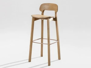 ZEITRAUM Барный стул из массива дерева с подставкой для ног Nonoto