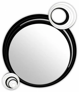 LAS Зеркало настенное круглое в раме