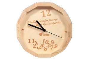 16178920 Кварцевые часы в форме бочки 27х8 см 39100 Банные штучки