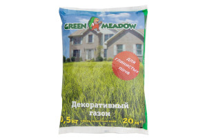 16255847 Семена газона Декоративный газон для глинистых почв 0.5 кг 4607160331317 GREEN MEADOW