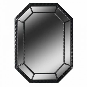 Зеркало восьмиугольное вытянутое черное "Радиант" FOR MISS ДИЗАЙНЕРСКИЕ 263955 Черный