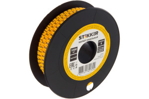 16240144 Кабель-маркер 9 для провода сеч.1,5мм, желтый, CBMR15-9 39093 STEKKER