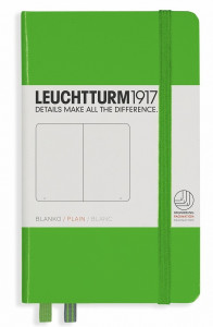 525797 Записная книжка А6, в клетку, салатовая Leuchtturm 1917