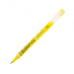 2302210 Ручка капиллярная Graphik Line Painter 0.5 мм №01 лимонный Derwent