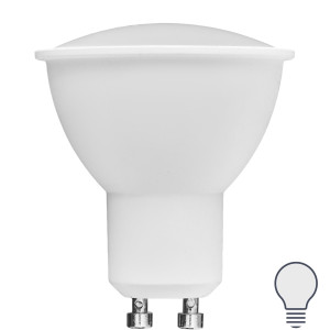 Лампа светодиодная JCDR GU10 220-240 В 7 Вт Эдисон матовая 700 лм, нейтральный белый свет VOLPE