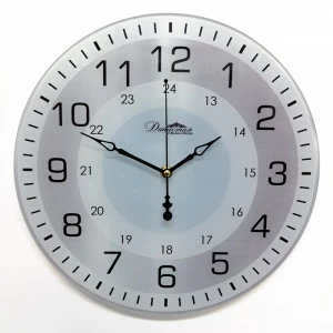 Часы настенные стеклянные серебряные "Династия" ДИНАСТИЯ  00-3967073 Серебро
