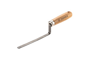 16413302 Плоская расшивка 12 мм нержавеющая сталь, деревянная ручка 13A586 TOPEX