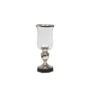 Подсвечник металлический на 1 свечу серебряный Unico UNICO  255386 Прозрачный;серебро