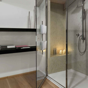 EVTPDCBSGEVER Life Design Дизайнерская душевая корзина с присосками - Ленточный душ  Ледяной серый