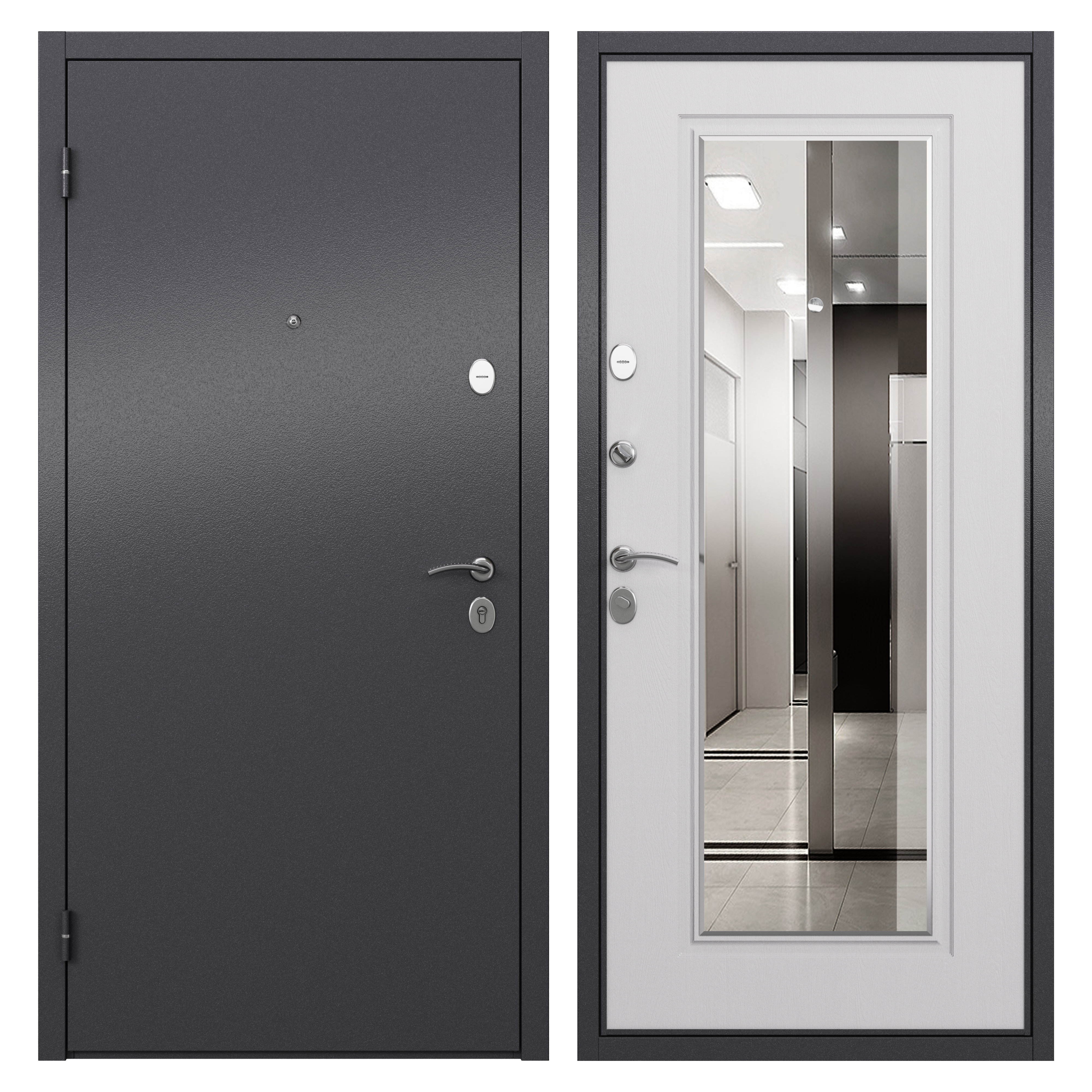 83404169 Дверь входная металлическая Берн, 860 мм, левая, цвет скай белый STLM-0040888 TOREX