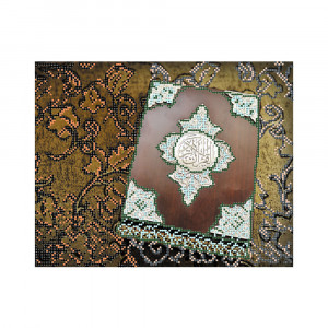 4205 Канва/ткань с рисунком Рисунок на шелке 28 см х 34 см "Коран" Матренин посад