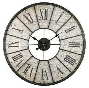 Часы настенные круглые с римскими цифрами 60 см серые с черным Aviere AVIERE ДИЗАЙНЕРСКИЕ 00-3872845 Серый;черный