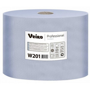 W201 Veiro Протирочная бумага рулонная Veiro Professional Comfort W201 2-слойная 2 рулона по 350 м