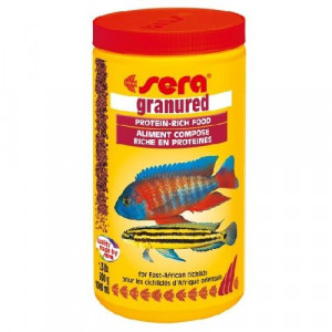 УТ0010397 Корм для рыб GRANURED для плотоядных цихлид 1л SERA
