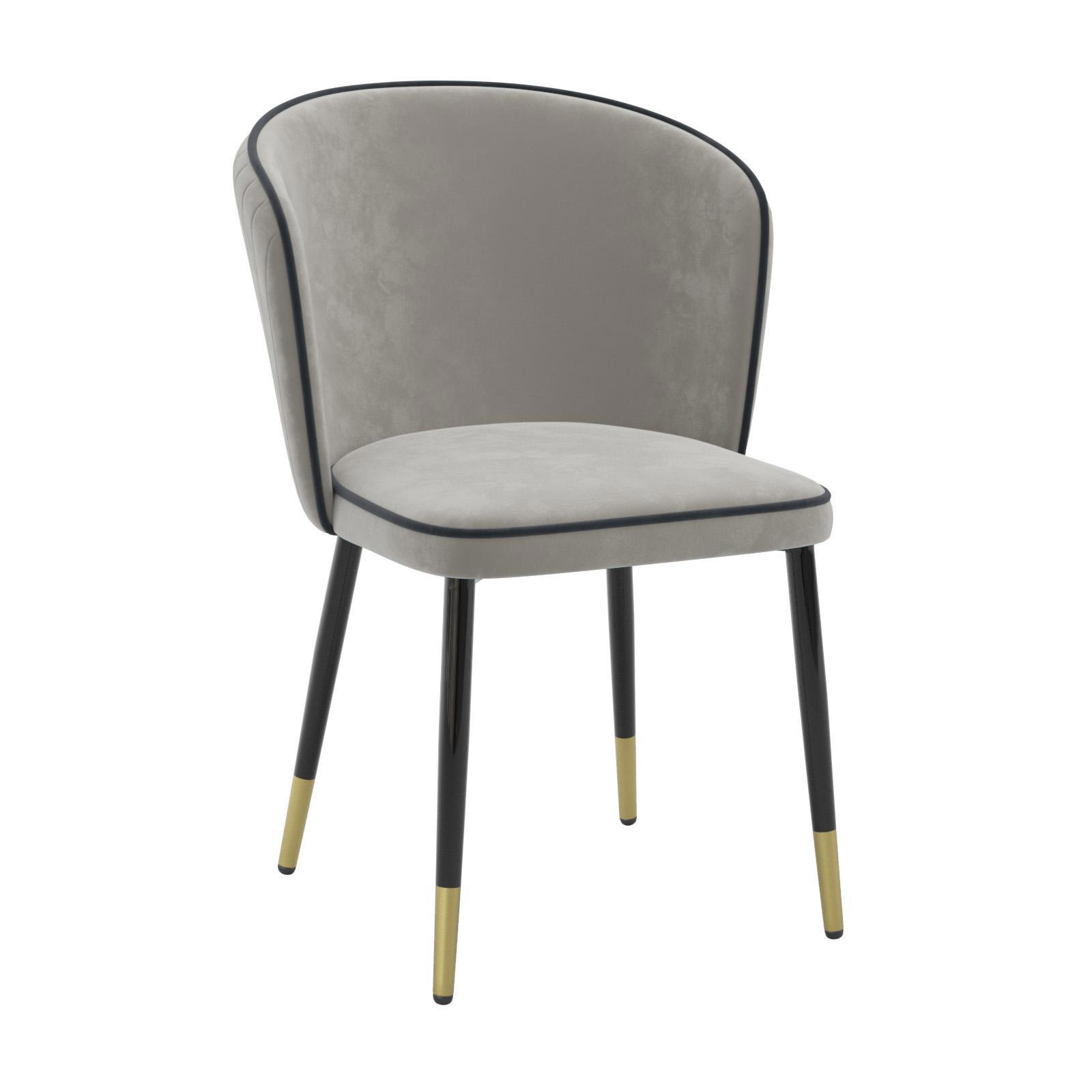 90200439 Кухонный стул мебель для спальни/гостинной цвет цветло-серый Оникс STLM-0130720 MILAVIO