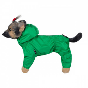 ПР0059233 Дождевик для собак DOG MODA зеленый унисекс-3 Dogmoda