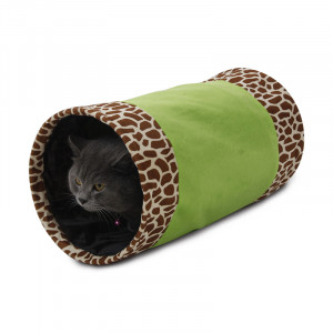 ПР0038102 Тоннель для кошек шуршащий зеленый 25х50см, полиэстер MAJOR