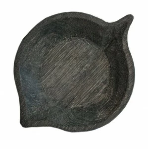 Тарелка "Блюдце ольха" черная FUGA ECO WOOD 123577 Чёрный