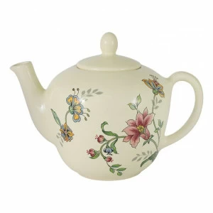 Чайник керамический белый с цветами "Прованс" NUOVA CER ПРОВАНС 00-3946804 Белый