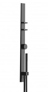 T302B+T302A  Термостатический встраиваемый смеситель для душа, 1/2''2 выпуска 1/2'' ручки впуски 1/2'' ручная лейка FIT гибкий шланг 150 см ПВХ Fantini Rubinetti AK/25