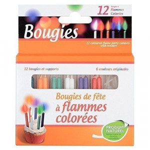468337 Набор свечей для торта "Bougies a flammes colorees" La Chaise Longue