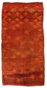 AFOLKI Прямоугольный шерстяной коврик с мотивом модерн Talsent Taa626be