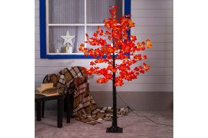 17791930 Светодиодное дерево " красный", 1,6 м, 160 LED, 220 В, красный 4445717 LUAZON Клен