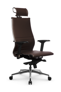 90668477 Офисное кресло Samurai экокожа цвет темно-коричневый STLM-0330950 МЕТТА