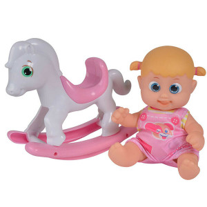 803003 Кукла Бони с лошадкой-качалкой, 16 см Bouncin' Babies