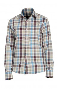 67812 Рубашка в клетку plaid beige (шотландка бежевая) HIPSTER  Толстовки, рубашки, футболки, тенниски  размер 40 (80)