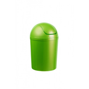 506-03 PLAFOR Бак пластиковый для мусора, с качающейся крышкой, объем 5 л. 15 л. 5 л. Зеленый