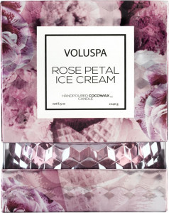 10664229 VOLUSPA Ароматическая свеча Voluspa "Мороженое с лепестками роз", 240гр