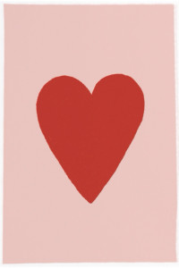 540083 Открытка "Red heart" Opaperpaper