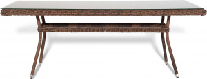 YH-T4766G-2 brown "Латте" плетеный стол из искусственного ротанга, цвет коричневый 200х90см 4SIS