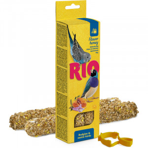 ПР0039979 Лакомство для птиц Палочки для волнистых попугайчиков и экзотов с медом 2х40г RIO